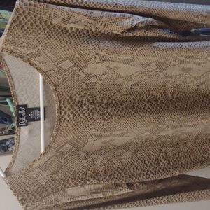 Snakeskin look shirt